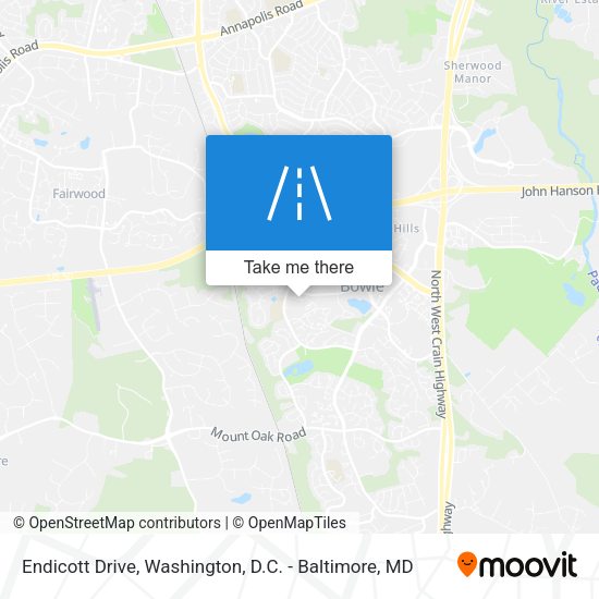 Endicott Drive map