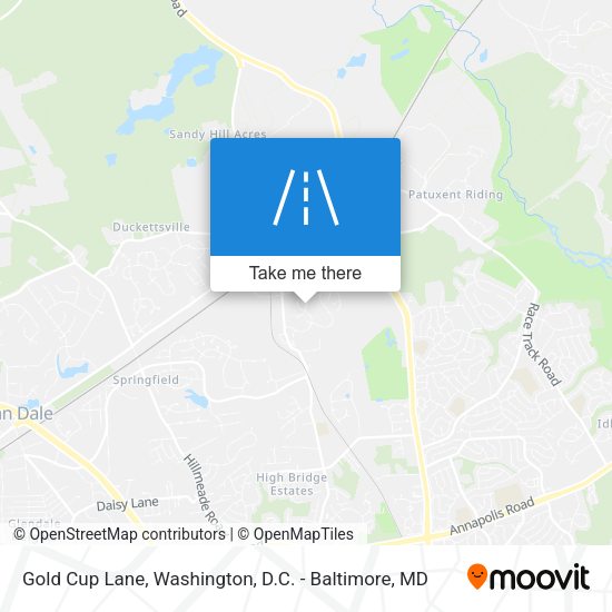 Mapa de Gold Cup Lane