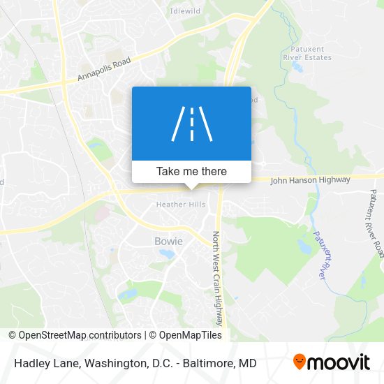 Hadley Lane map