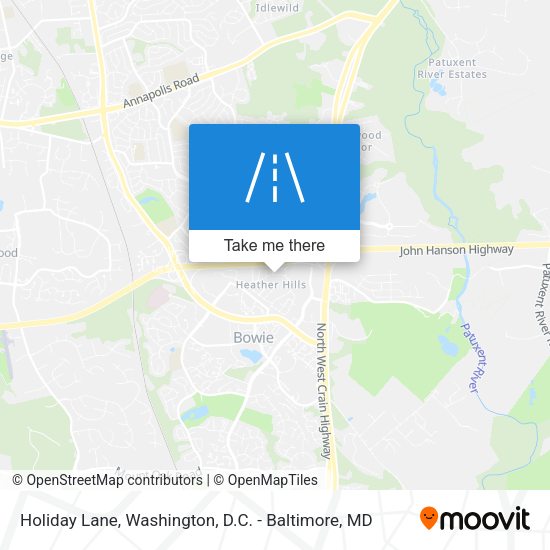 Holiday Lane map