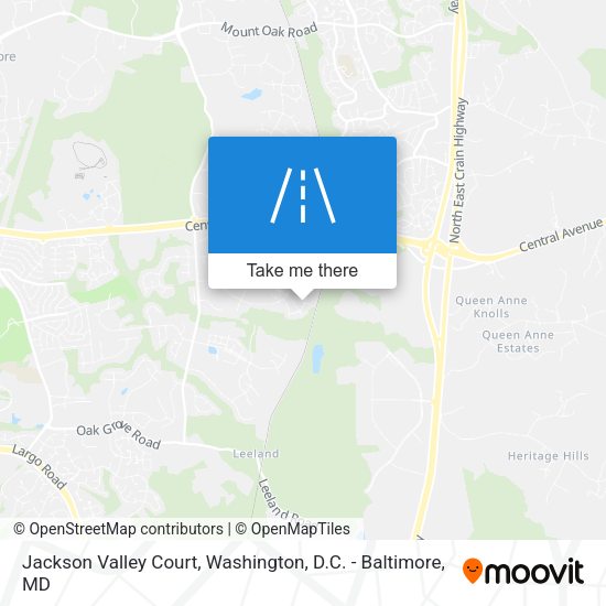 Mapa de Jackson Valley Court