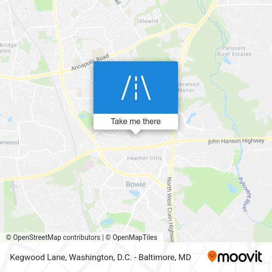 Kegwood Lane map