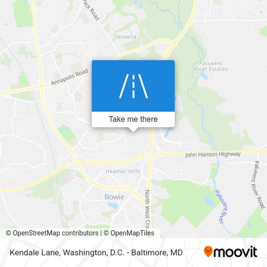 Kendale Lane map
