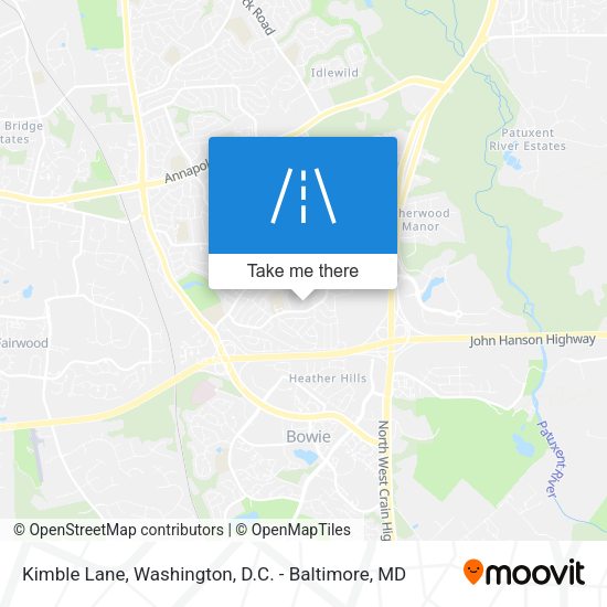 Kimble Lane map