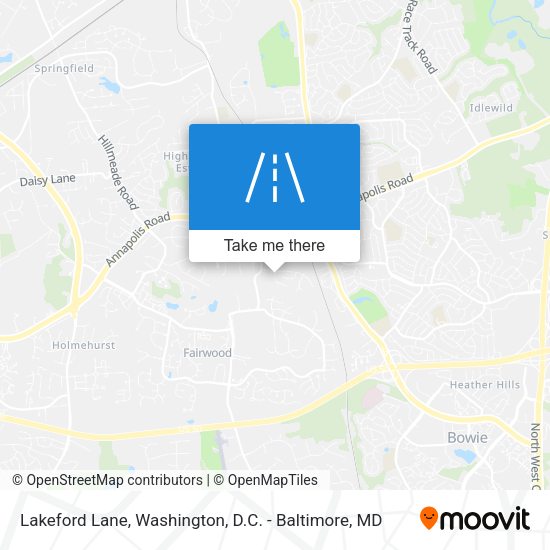 Lakeford Lane map