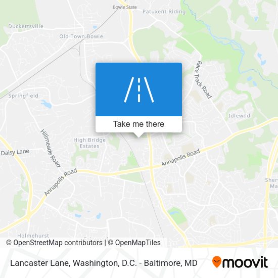Lancaster Lane map