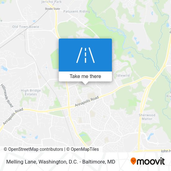 Melling Lane map