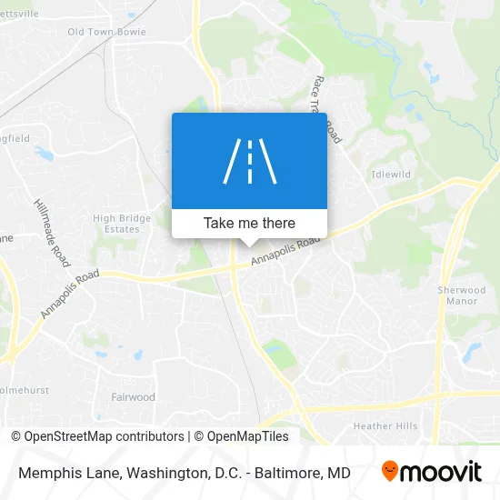 Memphis Lane map