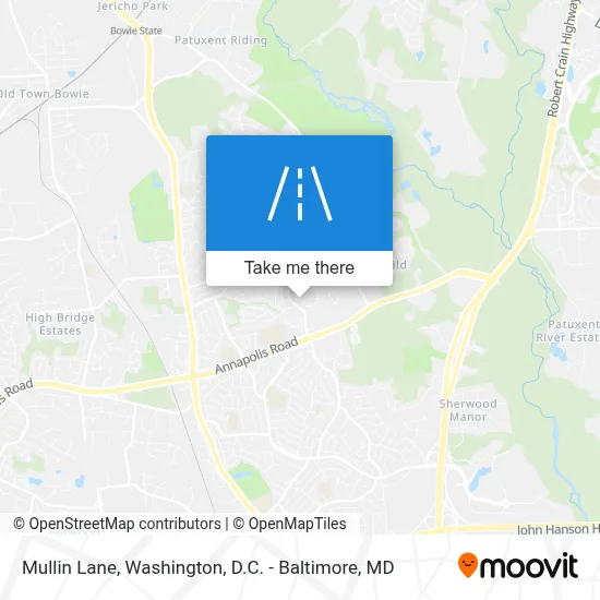 Mullin Lane map
