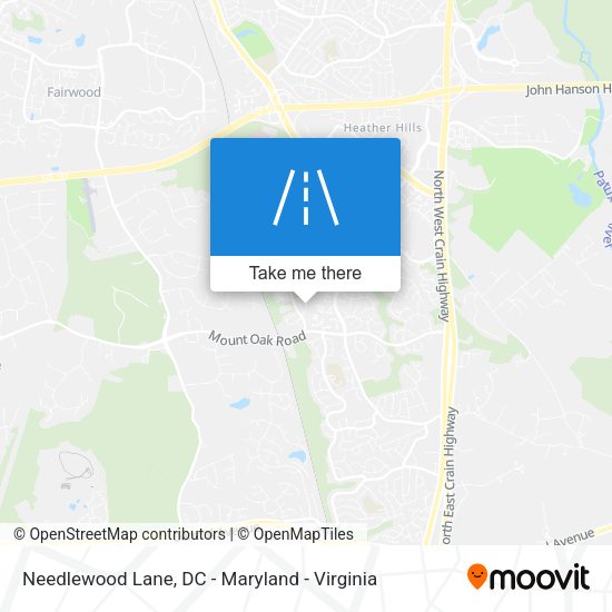 Needlewood Lane map