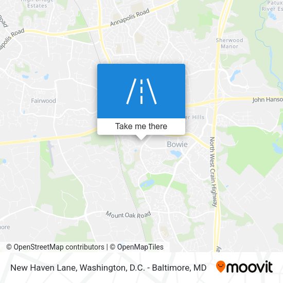 New Haven Lane map