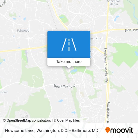 Mapa de Newsome Lane