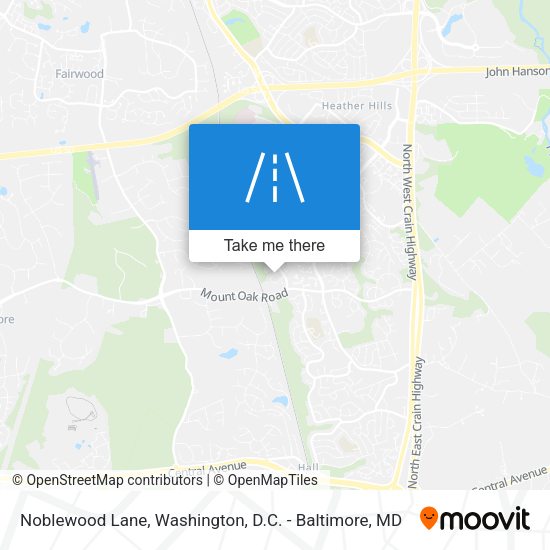 Noblewood Lane map