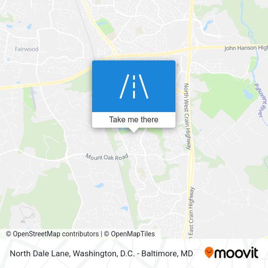 North Dale Lane map