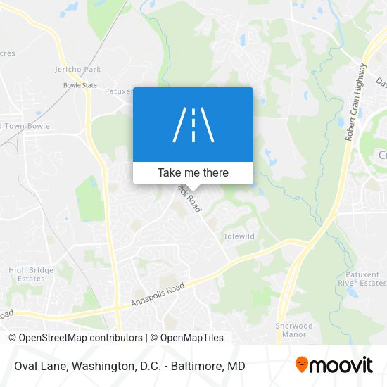 Mapa de Oval Lane