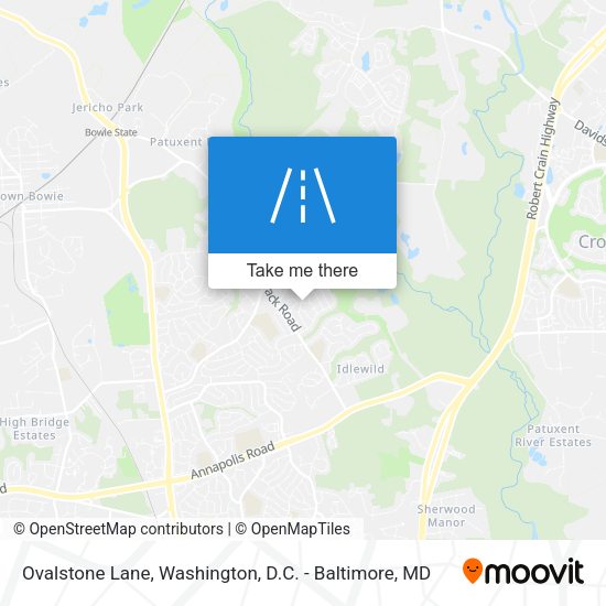 Ovalstone Lane map