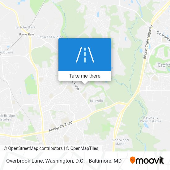 Overbrook Lane map