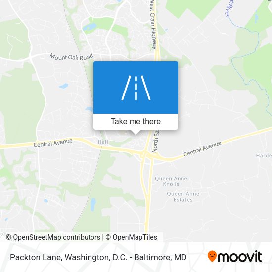 Packton Lane map