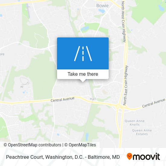 Mapa de Peachtree Court