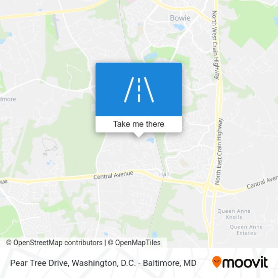 Pear Tree Drive map