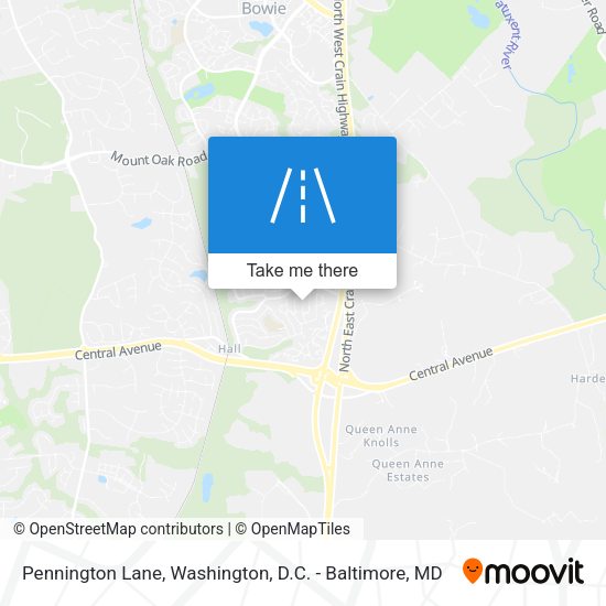 Pennington Lane map