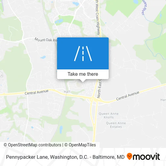 Pennypacker Lane map