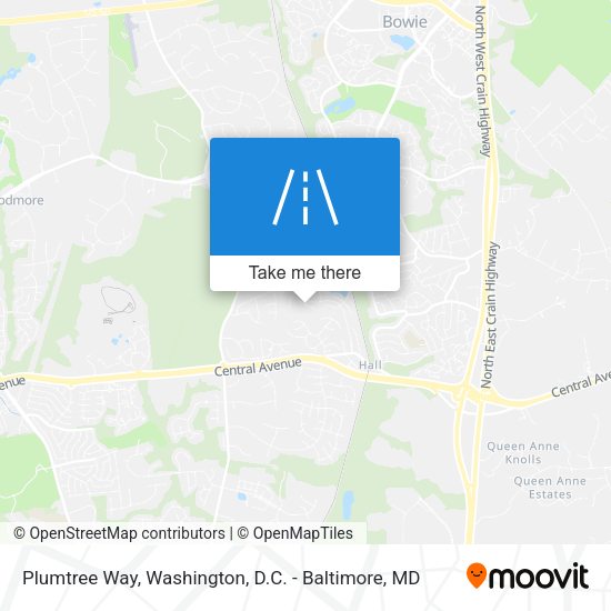 Plumtree Way map