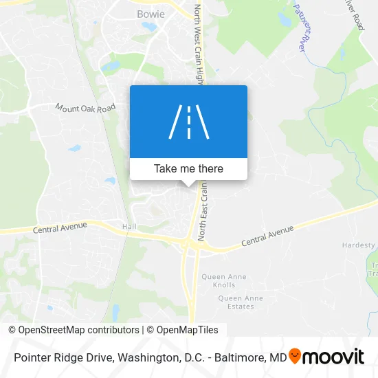 Pointer Ridge Drive map