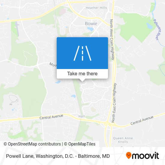 Powell Lane map