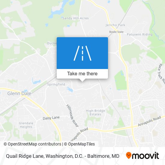 Quail Ridge Lane map