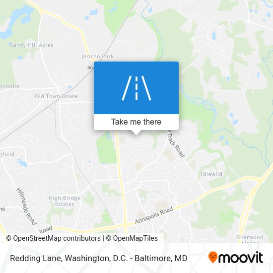 Redding Lane map