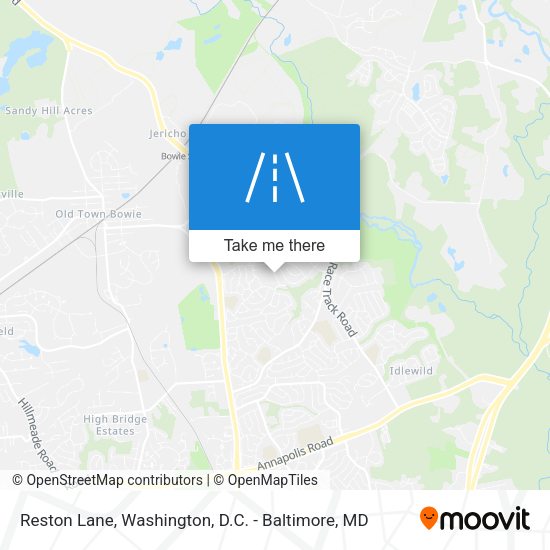Reston Lane map