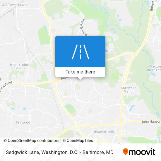 Sedgwick Lane map
