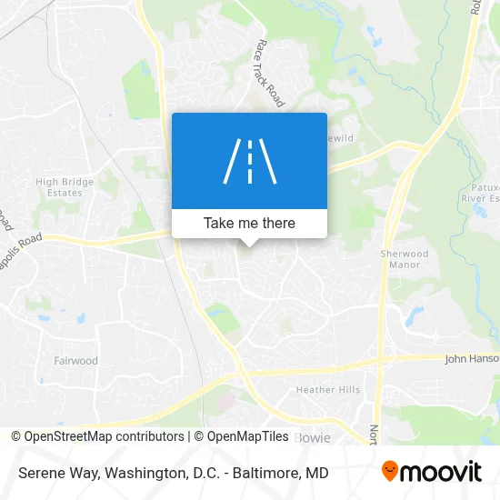 Serene Way map