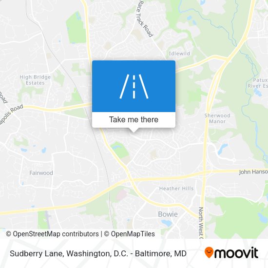 Sudberry Lane map