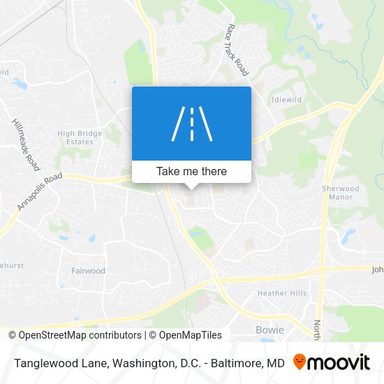 Tanglewood Lane map