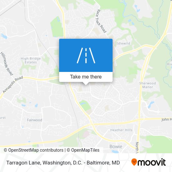 Mapa de Tarragon Lane
