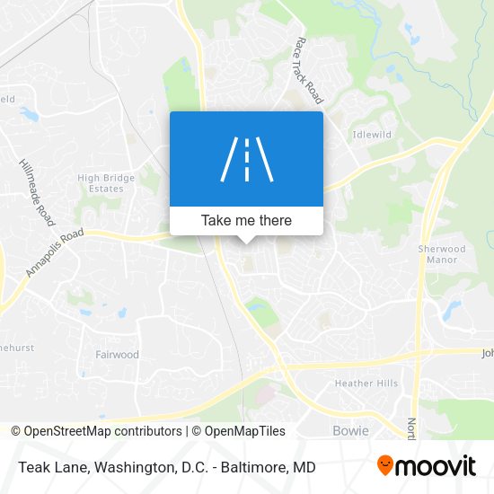 Teak Lane map