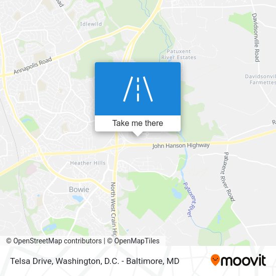 Telsa Drive map