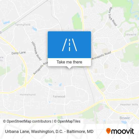 Urbana Lane map
