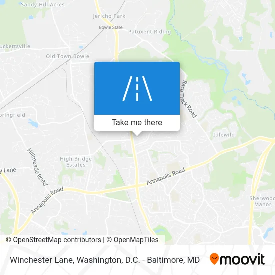 Winchester Lane map
