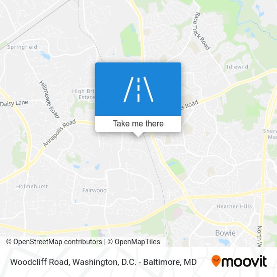 Woodcliff Road map