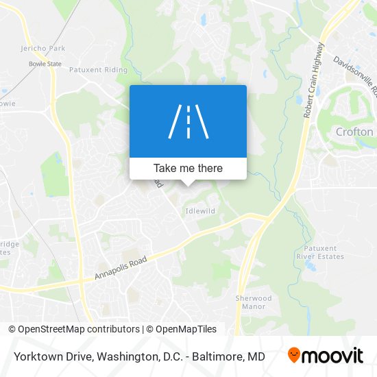 Yorktown Drive map