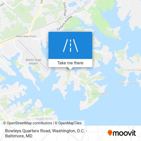 Bowleys Quarters Road map