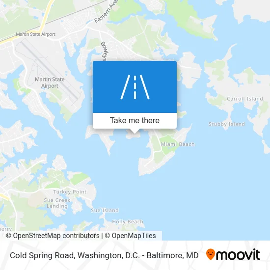 Cold Spring Road map