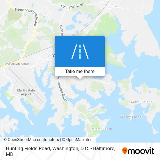 Hunting Fields Road map
