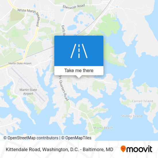 Kittendale Road map