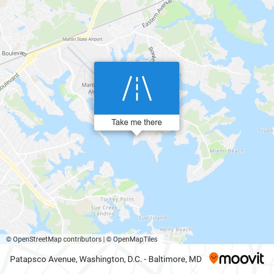Mapa de Patapsco Avenue