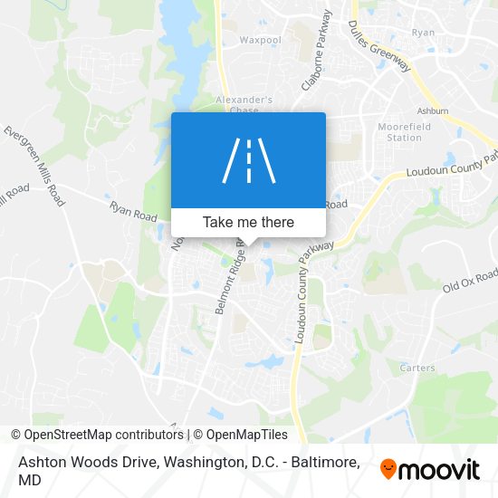 Ashton Woods Drive map