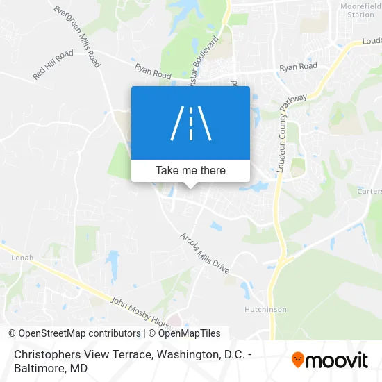 Christophers View Terrace map